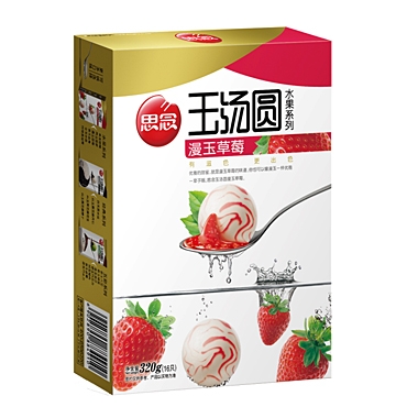 大连思念水果汤圆 漫玉草莓320g团购