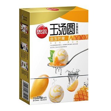大连思念水果汤圆 金玉芒果320g团购