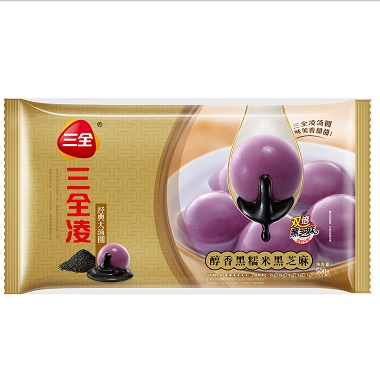 大连三全精装汤圆 醇香黑糯米黑芝麻500g团购